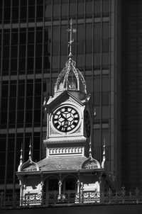 Low angle view of clock tower