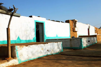 Old houses in village at rajasthan on sunny day