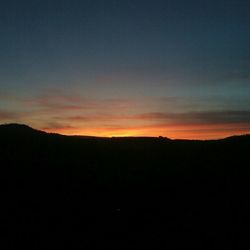 Sunset over mountains