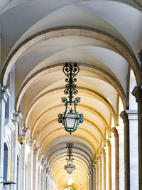 Low angle view of illuminated building