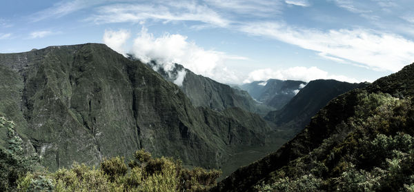 Panoramic view of landscape against sky