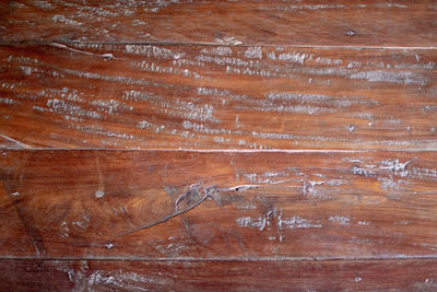 Full frame shot of weathered wooden floor