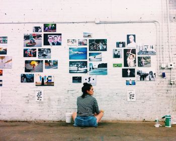 Woman looking at camera