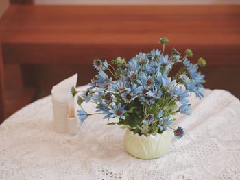 Close-up of vase on table