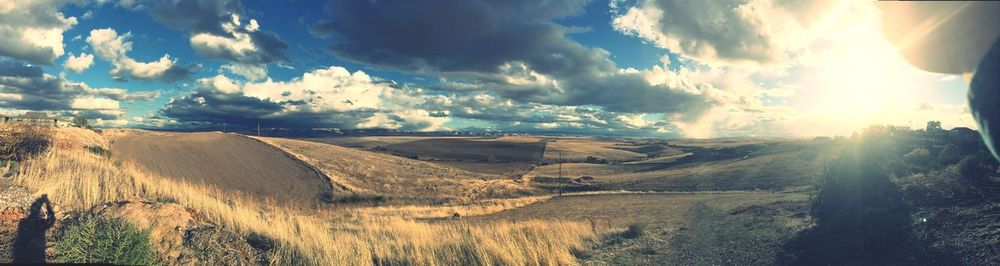 Panoramic view of landscape against sky