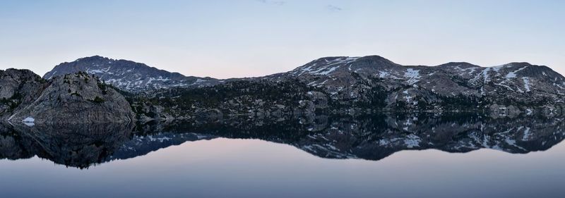 Seneca lake in the wind river range, rocky mountains, wyoming titcomb basin elkhart park trailhead 