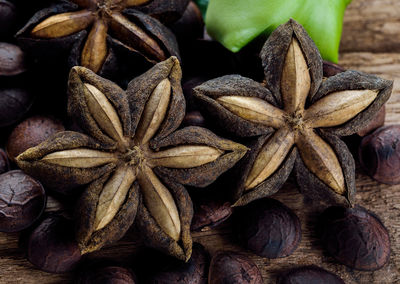 Close-up of dried fruits
