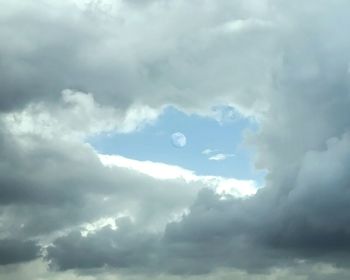 Low angle view of cloudy sky