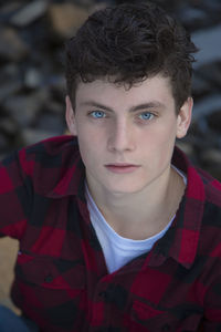 Close-up portrait of boy