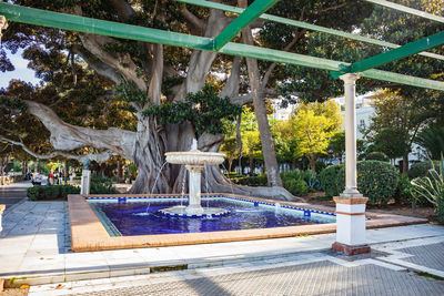 Fountain in park