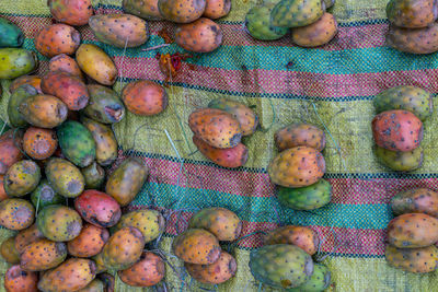 Full frame shot of fruits for sale in market