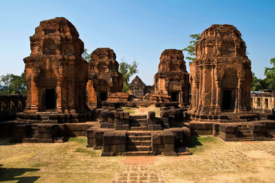 Maung tam castle historical park,ancient temple and monument in thailand