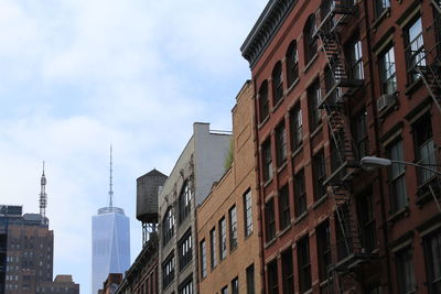 Low angle view of buildings against sky