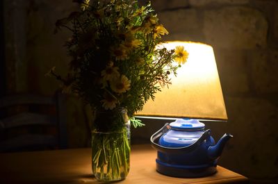 Close-up of potted plant on table