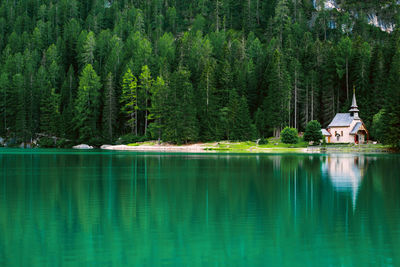 Scenic view of lake