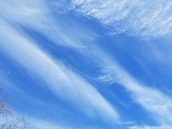 Low angle view of blue sky