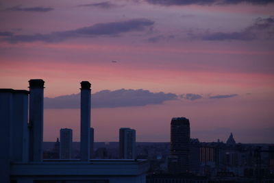 City at sunset