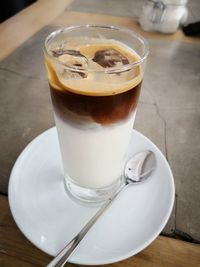 Close-up of coffee on table