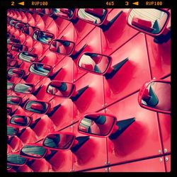 Full frame shot of multi colored lanterns