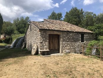 Reflection of trees in water