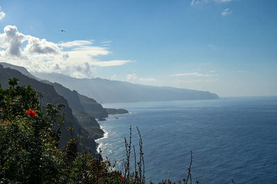 Scenic view of sea against sky