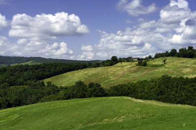 Scenic view of landscape against sky