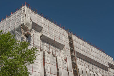 Safety scaffold for building maintenance