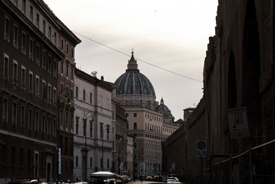Cars on street in city