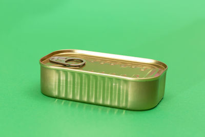 Close-up of usb stick against blue background