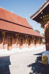 View of temple building against sky