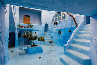 Panoramic view of building during winter