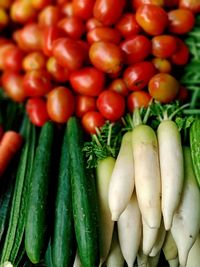 Full frame shot of vegetables