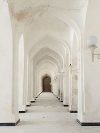 Empty corridor of building