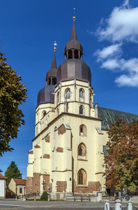 Low angle view of building against sky