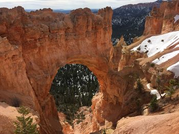 View of rock formations