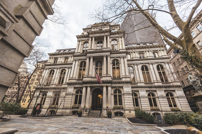 Low angle view of historical building