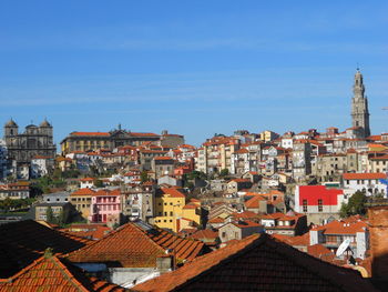 High angle view of residential district