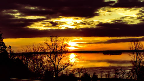 Scenic view of sunset sky