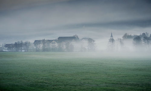 Scenic view of landscape against sky