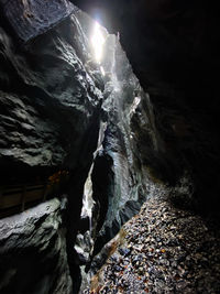 Rock formation in water