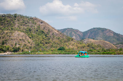 Scenic view of river against sky