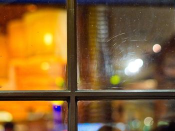 Close-up of glass window