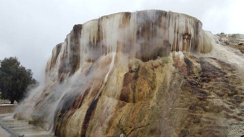 Panoramic view of waterfall