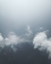 Low angle view of clouds in sky