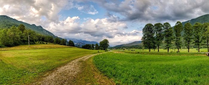 Panoramic view of landscape against sky