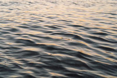 High angle view of rippled water