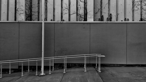 View of empty walkway