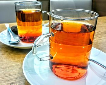 Close-up of drink on table