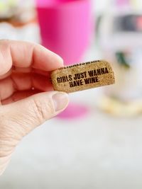 Close-up of hand holding pills