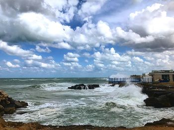 Scenic view of sea against sky